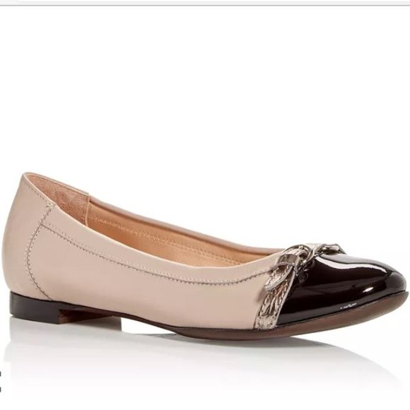 Attilio Giusti Leombruni Shoes - ATTILIO GIUSTI LEOMBRUNI AGL Monika Cap Two tone Ballet Flat Shoe Size 7